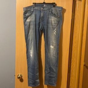 7 For All Mankind Paxtyn Skinny Jeans 40 x 32